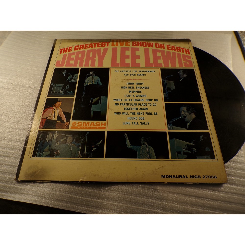 Jerry Lee Lewis The Greatest Live Show On Earth Vinyl LP Smash MGS 27056 Mono